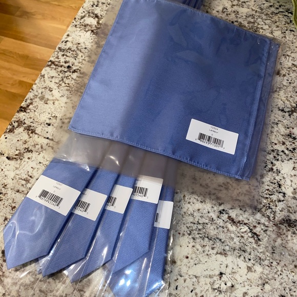 6 Larkspur ties and pocket squares - Picture 2 of 6